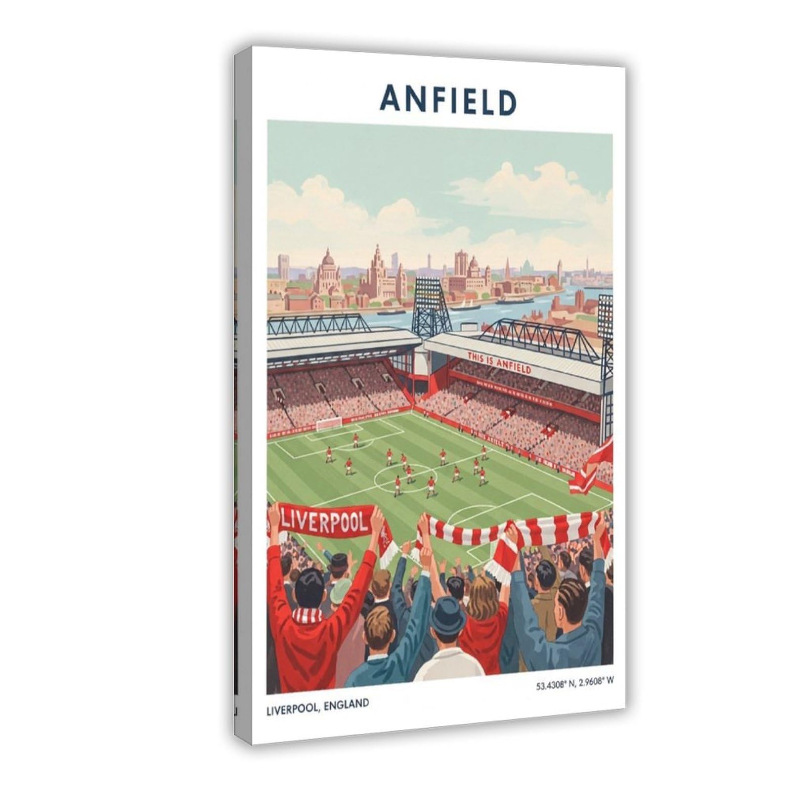Anfield Liverpool Football Stadium Canvas Poster for Dorm Room Decor Gift