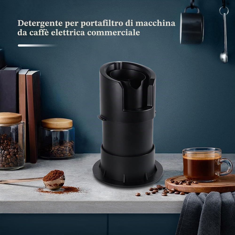 Pulitore elettrico per caffè da 58 mm, pulitore per caffè espresso con 3 cipria