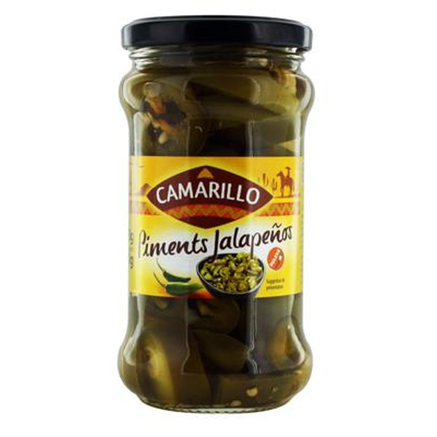 Lot de 6 Piments Jalapeños en Rondelles 280g – Camarillo – Format Familial – Piments Tex-Mex pour Nachos, Fajitas, Burgers (6x280g)