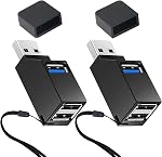 WADY USB Hub, 3 Port Mini Portable Fast High Speed Bus Powered Data Hub, for MacBook, Mac Pro/Mini, iMac, Surface Pro,XPS, Notebook PC, USB Flash Drives, Mobile HDD, Linux