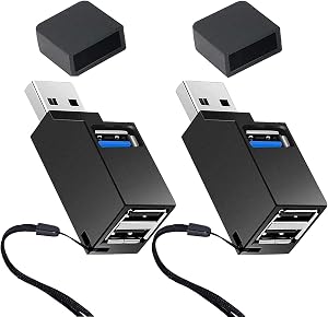WADY USB Hub, 3 Port Mini Portable Fast High Speed Bus Powered Data Hub, for MacBook, Mac Pro/Mini, iMac, Surface Pro,XPS, Notebook PC, USB Flash Drives, Mobile HDD, Linux