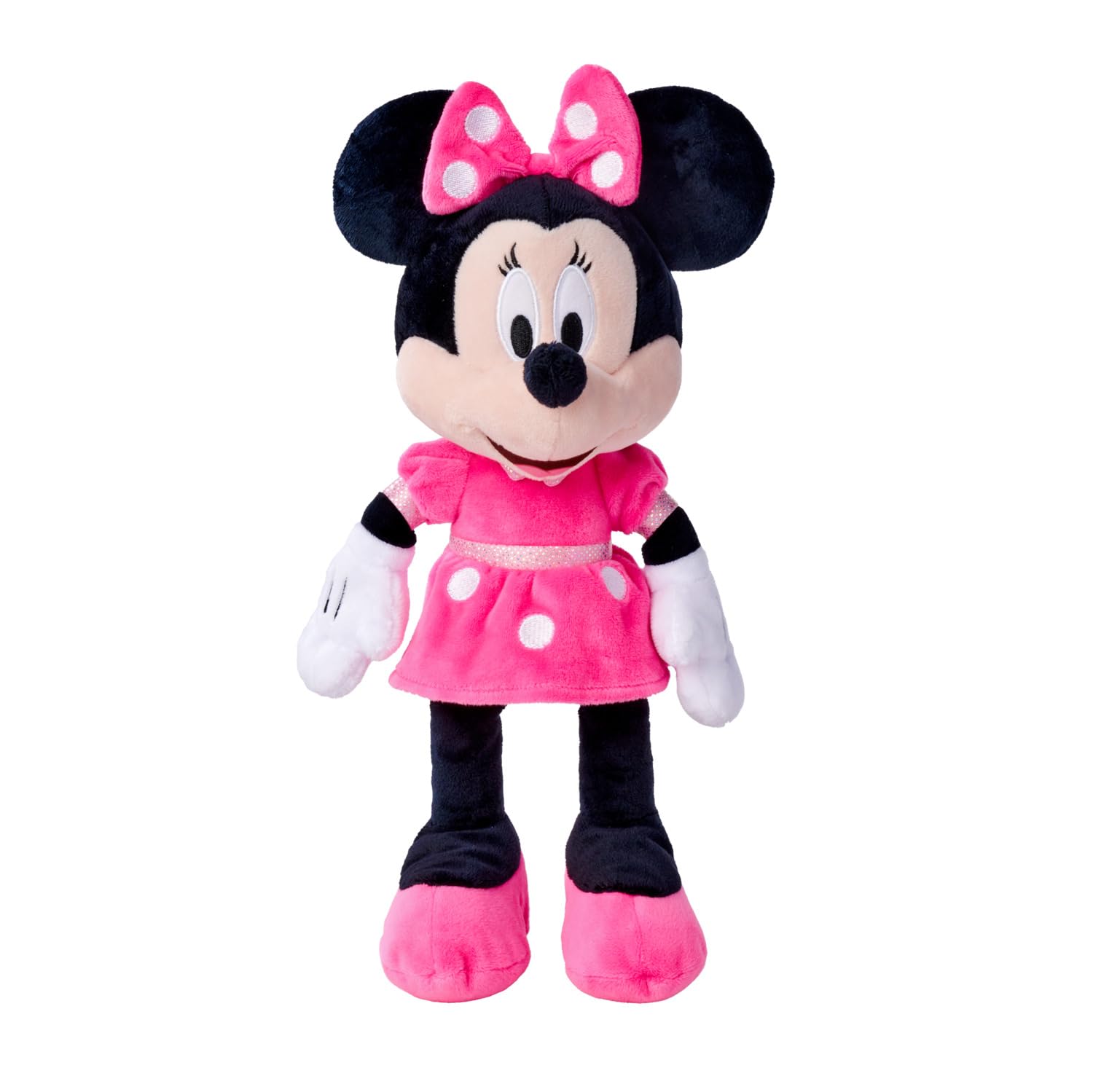 Disney - Minnie, 35 cm, Robe Rose, Peluche, à partir de 0 Mois