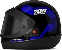CAPACETE FECHADO PRO TORK SPORT MOTO 788 AZUL TAM. 60 VIS. FUMÊ
