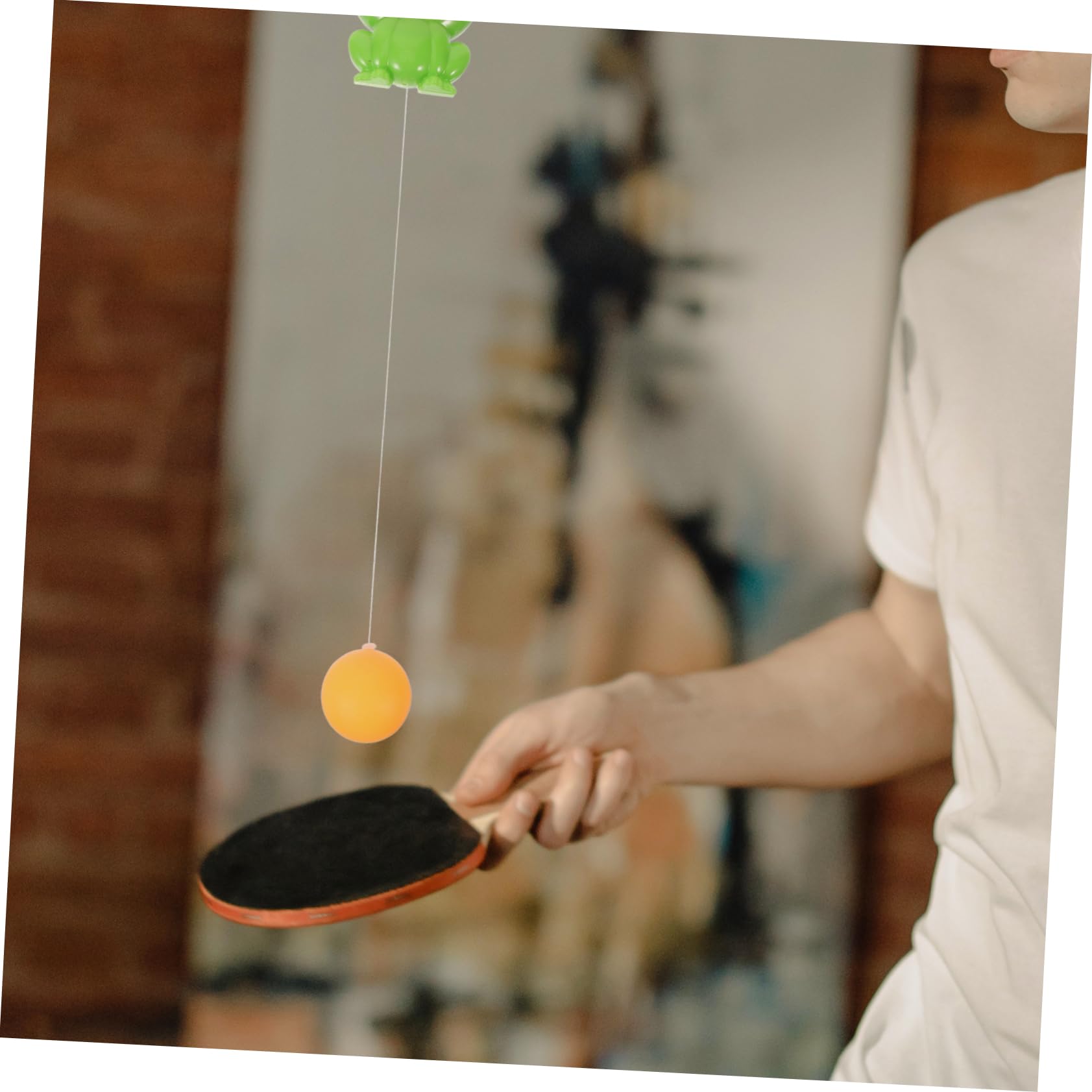 VANZACK 1 Set Hanging Table Tennis Training Kit for Rackets and Balls Indoor Reflex and Coordination Exercise Durable Material Fun Family Activity