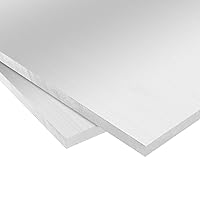 Vista 3 de 2 piezas de chapa de aluminio de 12 x 6 x 1/4 pulgadas, placa de aluminio plana 6061 T6 cubierta con película protectora, placa de metal rectangular