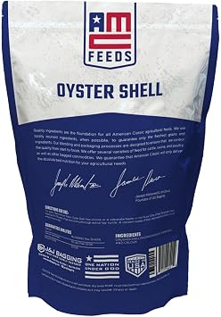 AMERICAN CLASSIC Feeds Oyster Shells 5lb Bag Premium Calcium Supplement for Chickens 95% Calcium Carbonate for Strong Eggshells & Healthy Flock Easy-to-Use, Natural Source