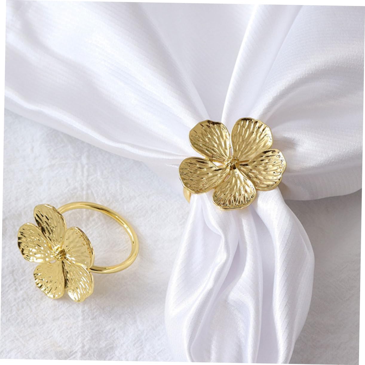 PRETYZOOM 18piezas Anillo De Servilleta Floral Decoración Elegante para Bodas y Eventos Formales Adorno De Mesa Resistente y Ligero