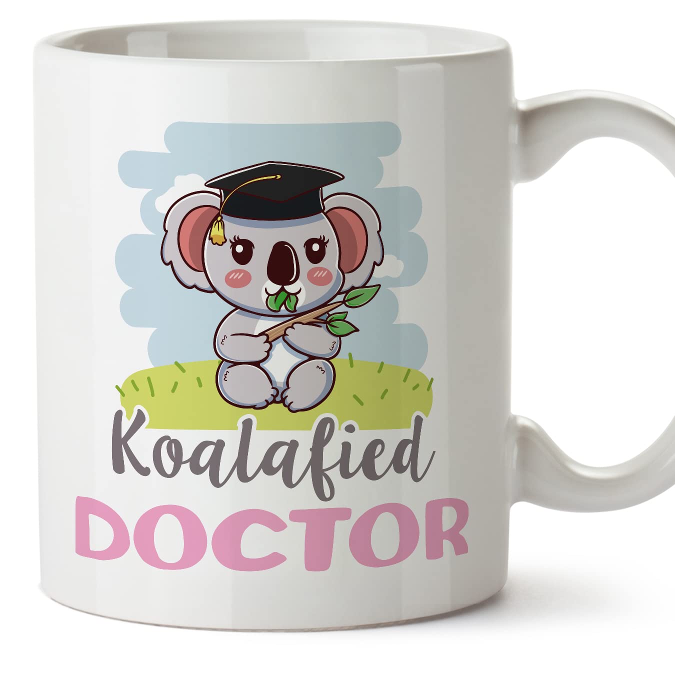 MUGFFINS Doctor Woman Mug - in English - Koalafied - Funny Gift for Colleagues - Ceramic 11oz Mug — image 1