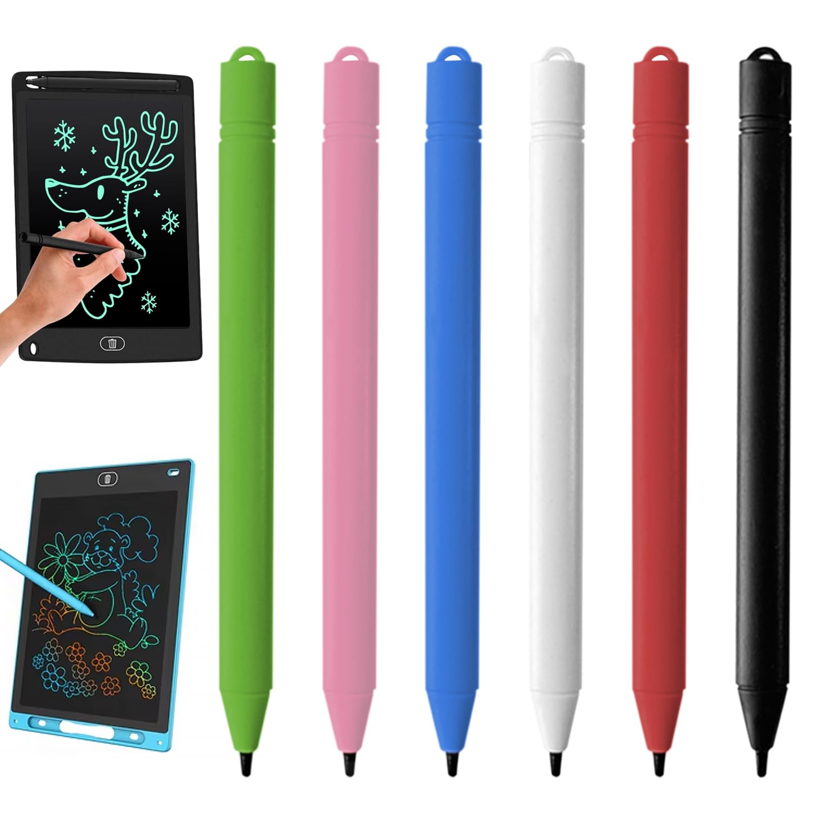 Stylos de Rechange pour Tableau d'écriture LCD, Stylet Tablette pour Dessin, Lot de 6