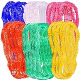 ArtCreativity Plastic Hawaiian Leis, Set of 48, Luau Party Supplies and Decorations, Hawaii Tropical...