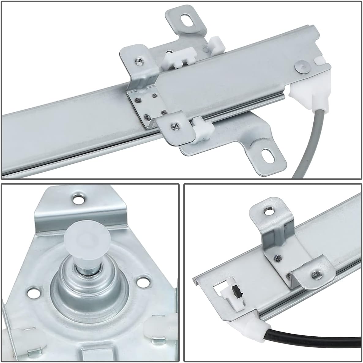 DNA MOTORING Rear Left Driver Side Manual Window Regulator Compatible with 1986-1990 Sentra Sedan/Wagon, suru,82701-50A10, 752-010, OEM-WR-0206