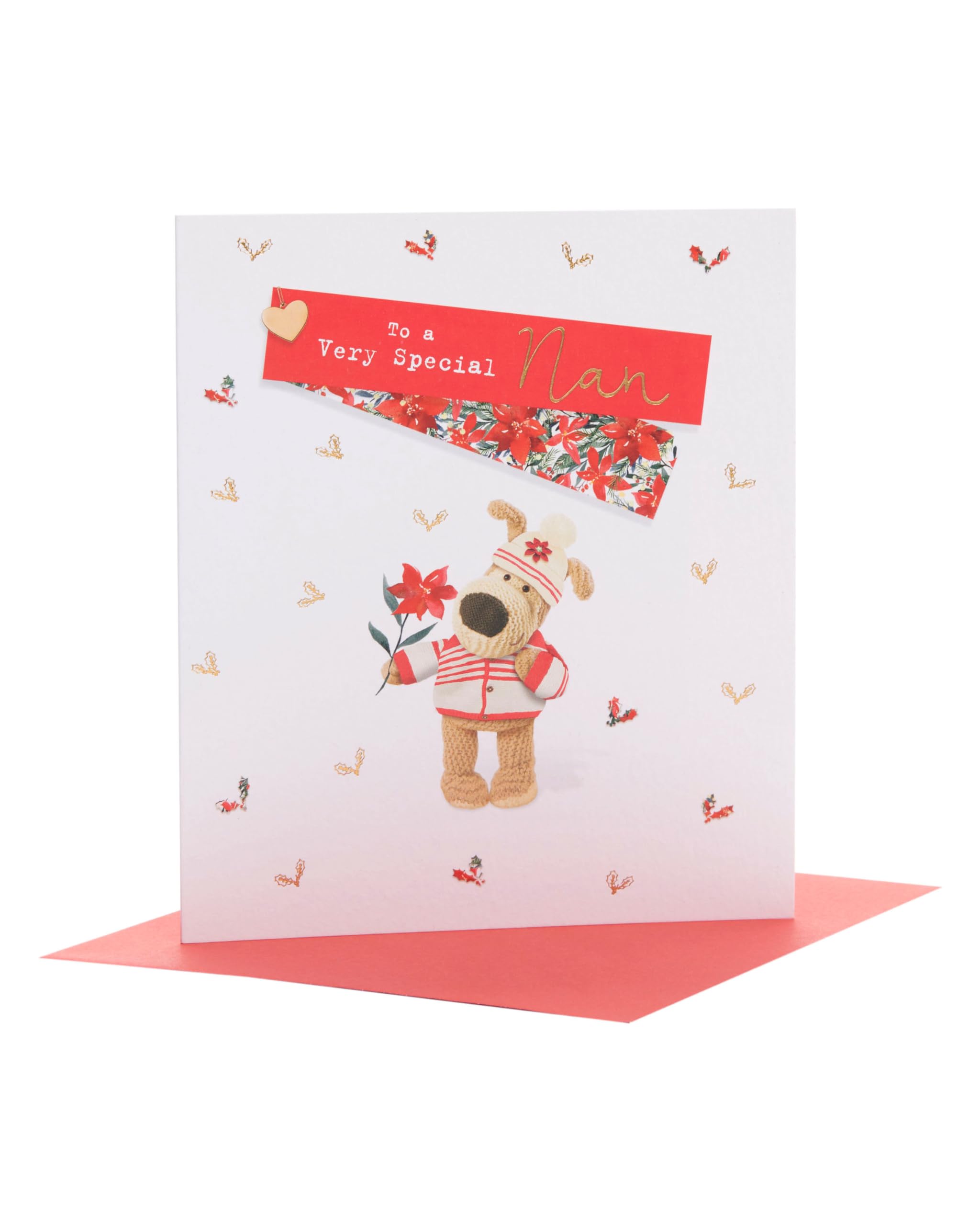 Boofle Very Special Nan Poinsettia Christmas Greeting Card Cute Xmas Cards