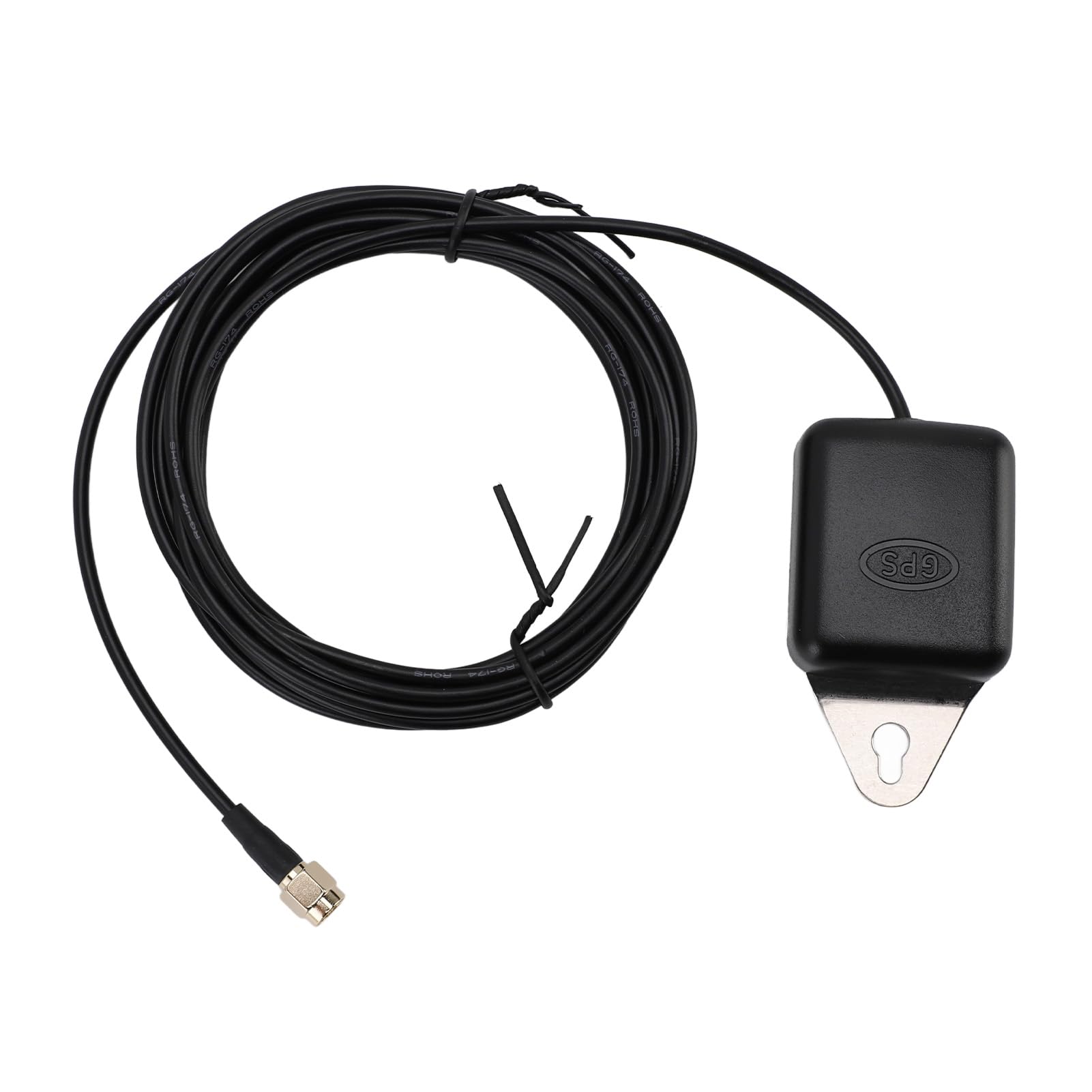 Fabater Marine 110mm Prędkościomierz GPS Wskaźnik Poziomu Paliwa Kierunkowskaz, Urządzenie Wielofunkcyjne 3 w 1 do Ciężarówki RV Yacht, 1 X Wiązka Przewodów w Zestawie (Czarna tarcza i czarna ramka