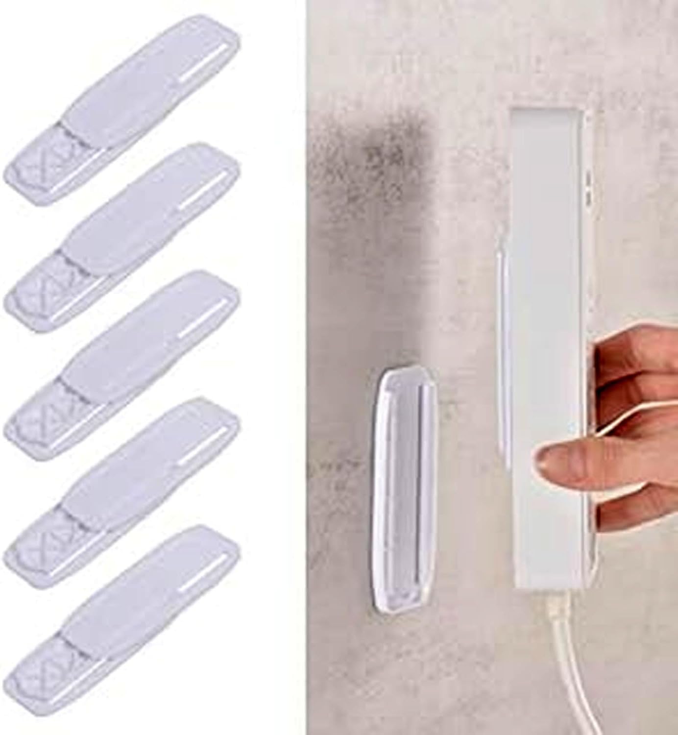 5Pack Tidysun Self Adhesive Power Strip Holder
