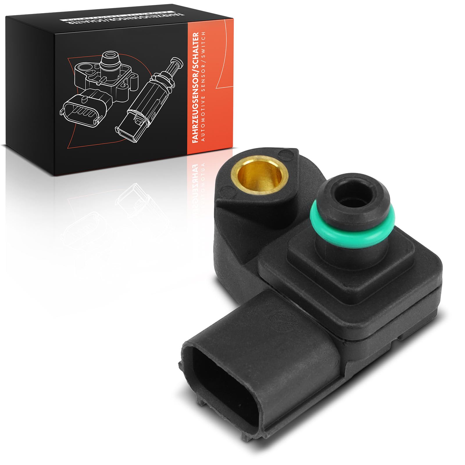 1x Intake Manifold Pressure Sensor Compatible with Civic X Hatchback FC FK 1.5L 2017-2022 Civic X Saloon FC 1.5L 2017-2022 CR-V V RT RW 1.5L 2016-2024 Replace# 378305AAA02