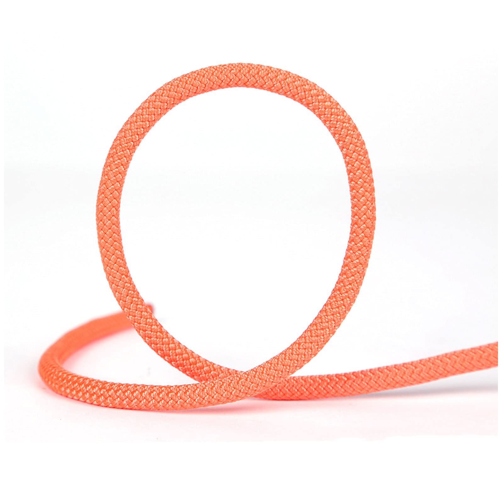 Yimihua Climbing rope Orange Cord Safety Rope,6mm Braid Nylon Rope,For Outdoor Uses Emergency Survival,Camping Hunting Fishing Escape,Fire Rescue Equipment（10M-200M）(Size:70m) (200m)