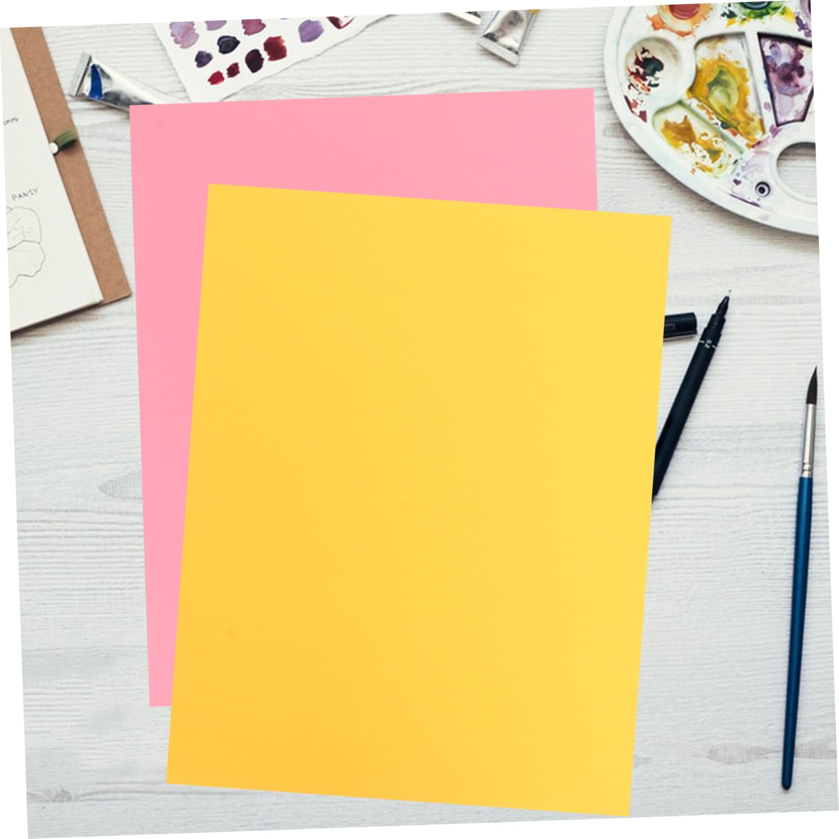 STOBAZA Carta Colorata per Bricolage A3 da 200g 50 Pezzi Carta Artigianale Versatile e Sicura per Ragazzo Ragazza e Realizzazione Biglietti D'auguri