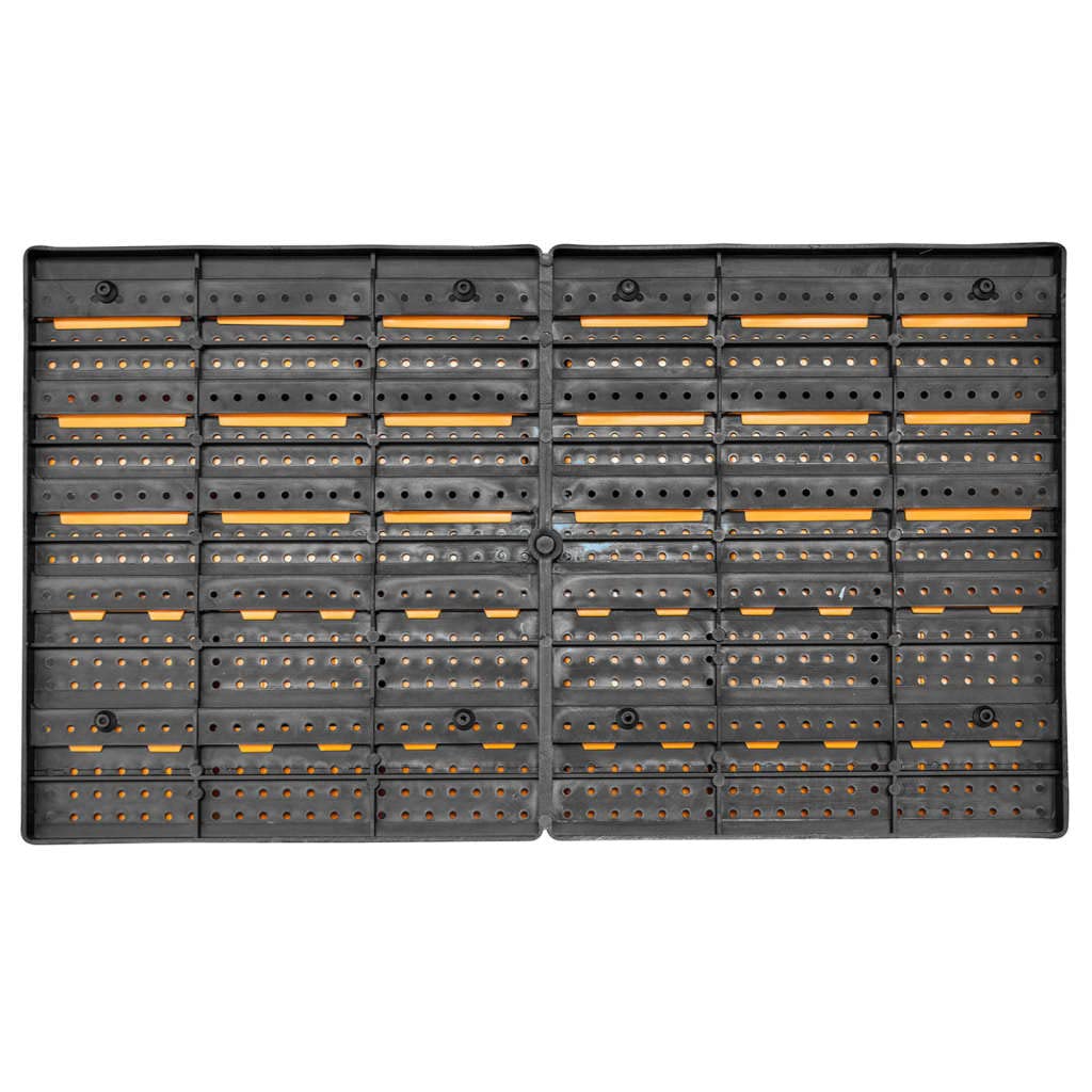 Genérico Kit Cajas de almacenaje 32 pzas Paneles de Pared Amarillo Negro,Bricolaje,Accesorios de Bricolaje,Organización y Almacenamiento de Herramientas,Cajas de herramientas-151832