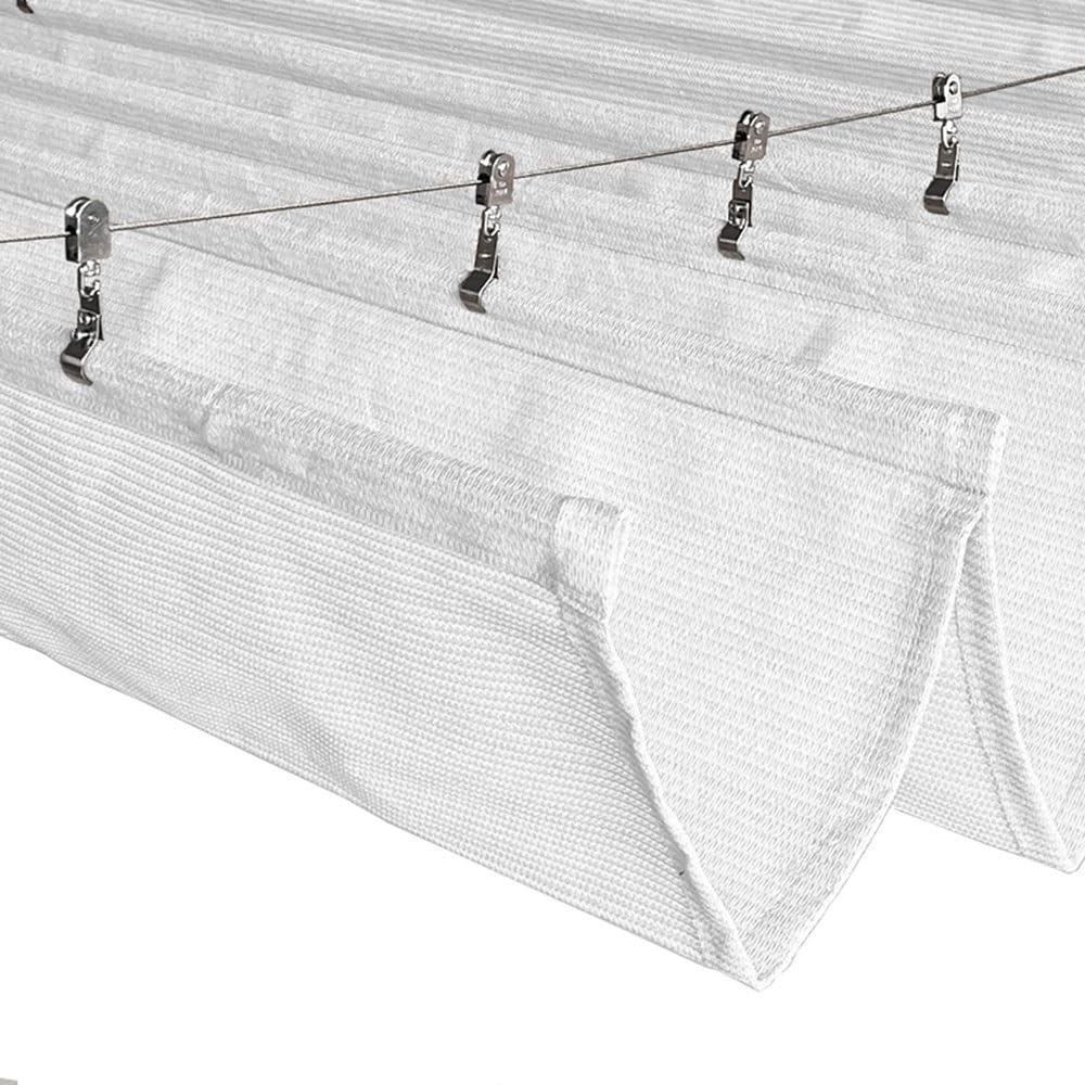 WIGING Einziehbares Wellen- Sonnensegel, HDPE Pergola Schattenabdeckung Mit Montagesatz, UV- Und Sonnenschutz Markise Für Den Außenbereich Veranda Terrasse Gartendekoration