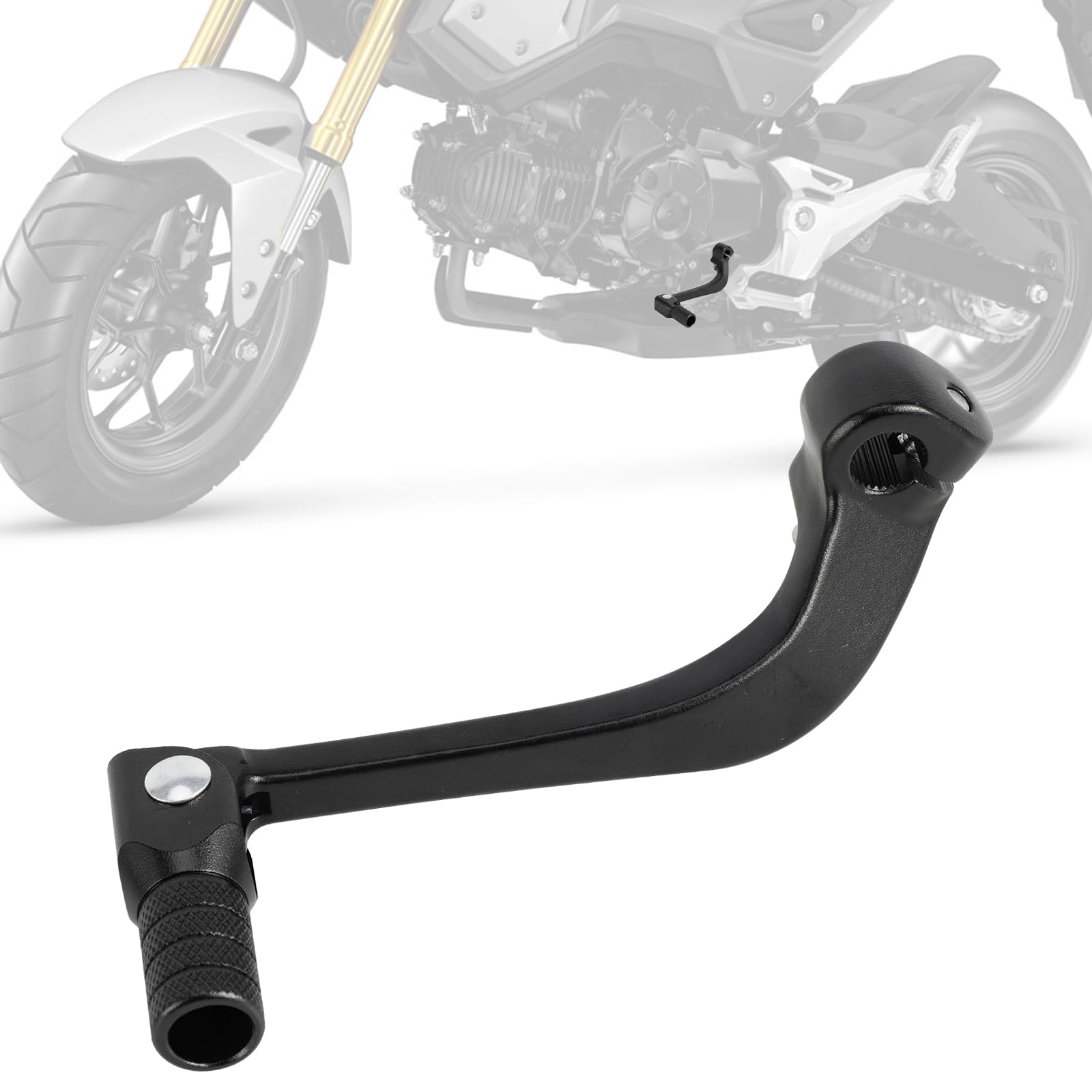 Motorcycle ATV Hand Gear Shift Lever - 410mm (16in) Long Black Replacement For Dirt Bikes & Quads