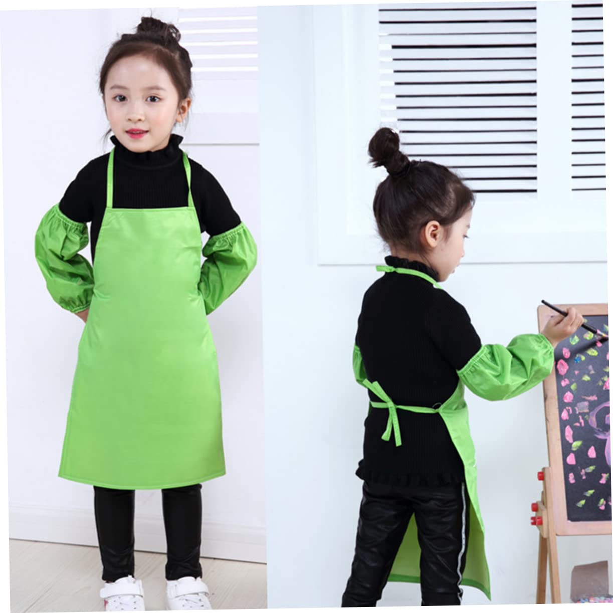 COLLBATH Grembiuli Pittura Bambini 24pezzi Tessuto Non Tessuto Facile da Pulire per Cucina e Eventi Comunitari Colore Casuale
