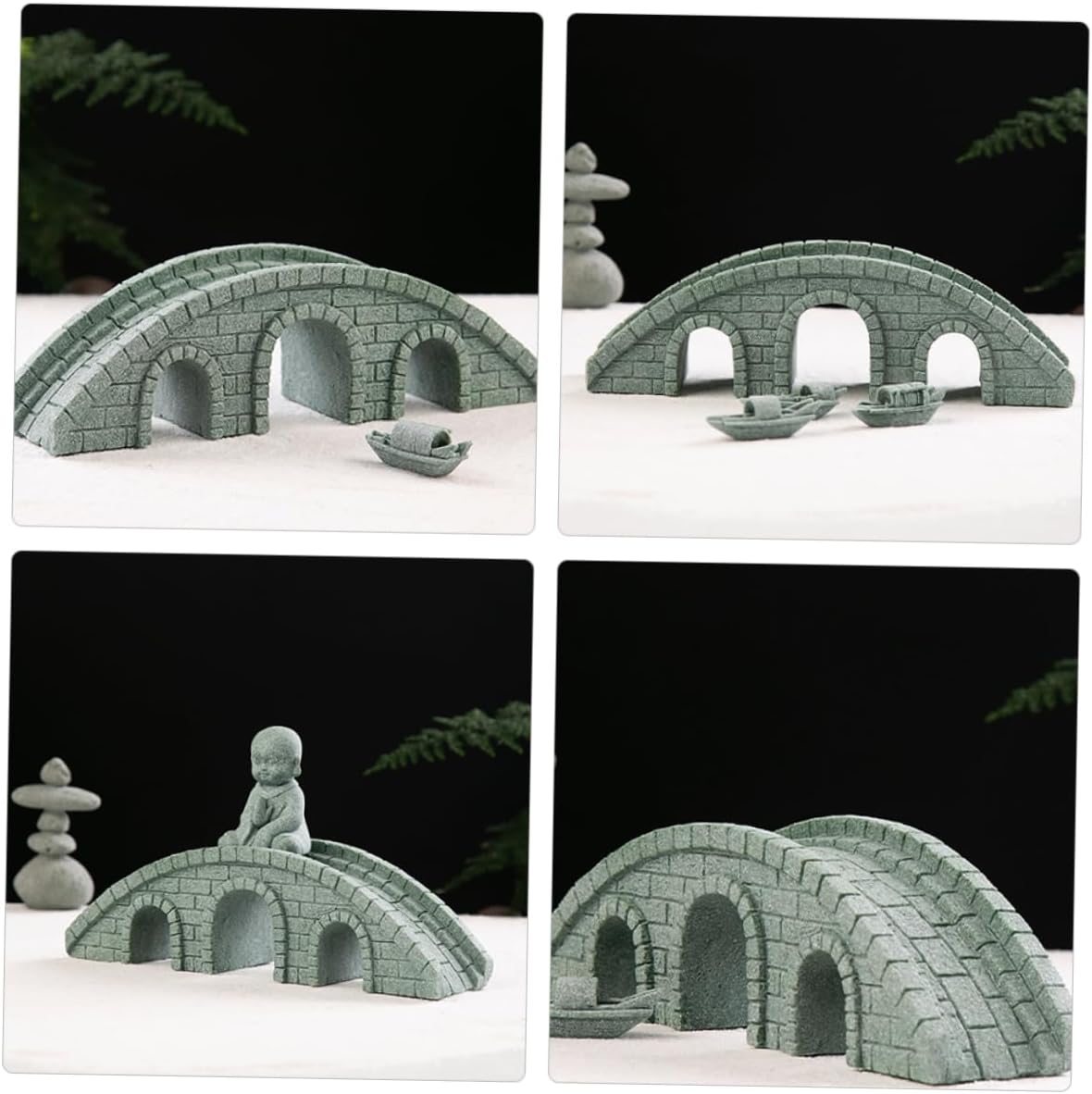 Realistic Mini Stone Bridge Model Landscape Decor for Garden Fairy Garden Bridge Miniature