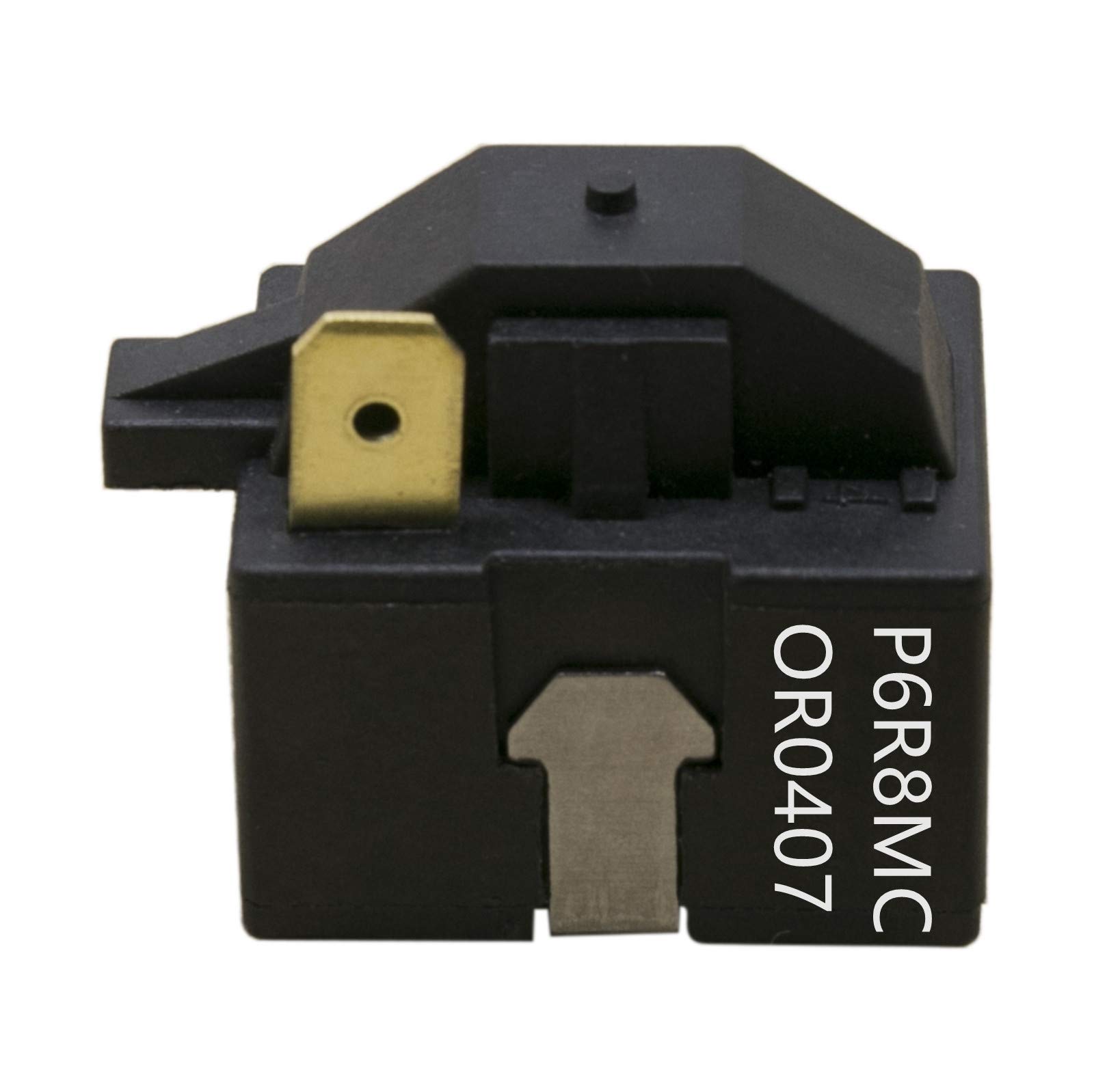 spartshome iRomehony Refrigerator PTC Starter Compressor Start Relay Replacement For P6R8MC OR0407 1 pin Fit for LG Magic Chef Refrigerator dehumidier PTC Starter