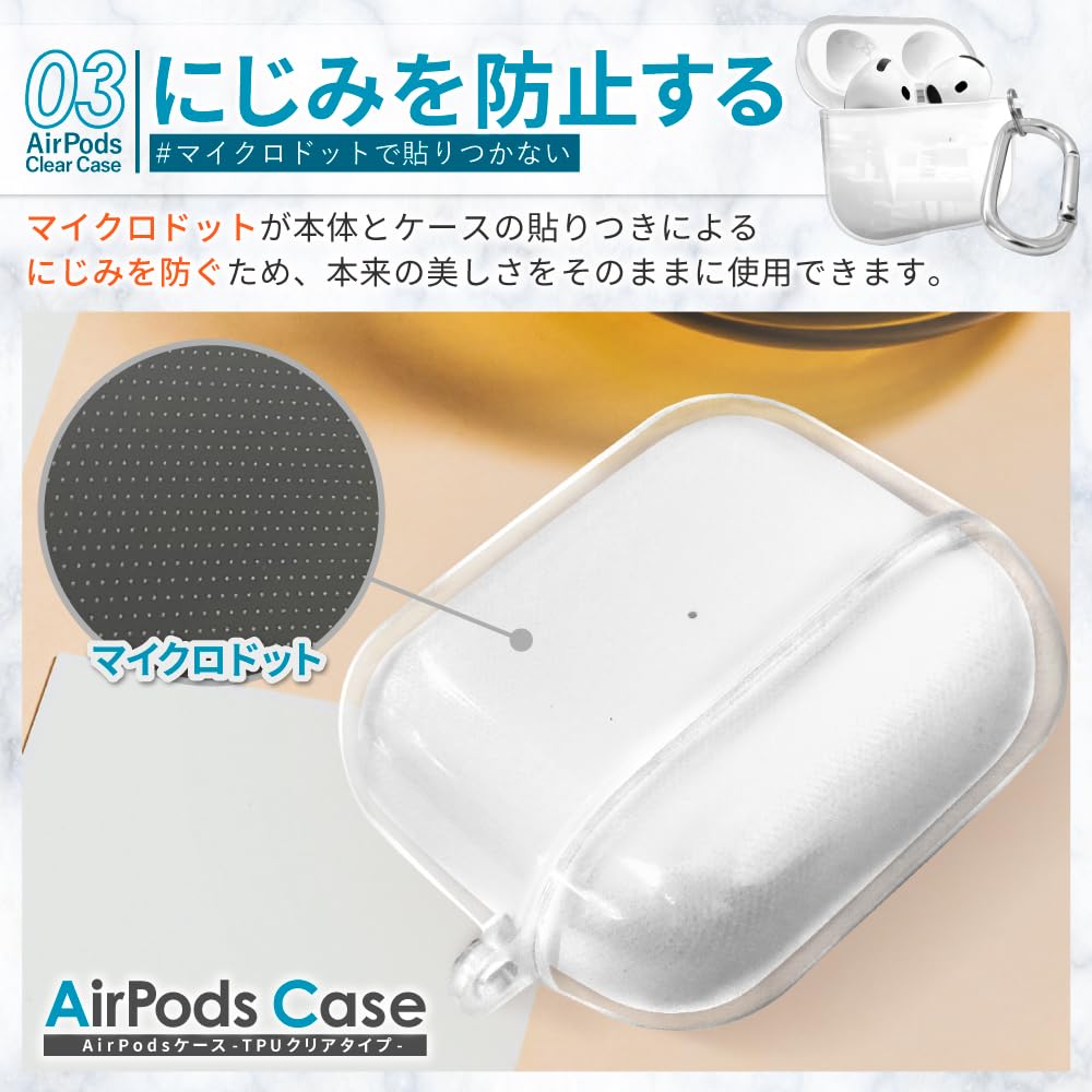 Amazon | シズカウィル AirPods Pro 3 ケース クリア カバー カラビナ