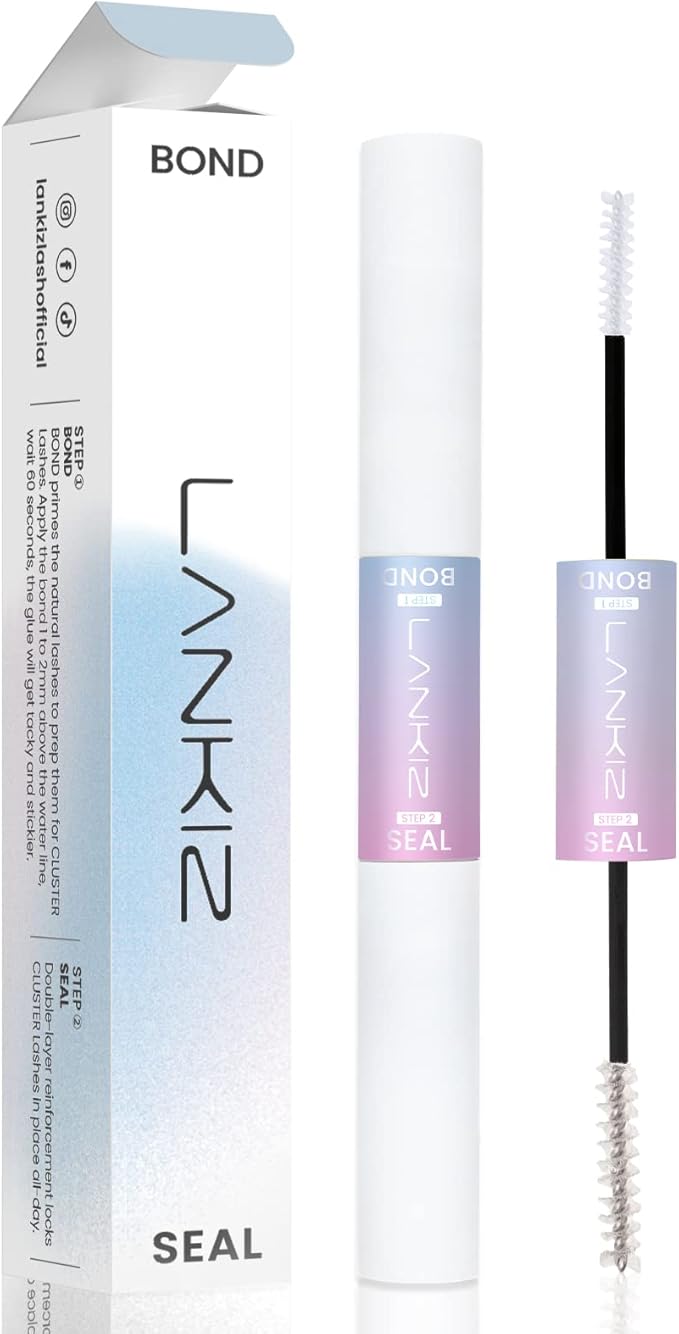 LANKIZ Lash Bond and Seal, Eye Lash Glue, Cluster Lash Glue, LatexFree