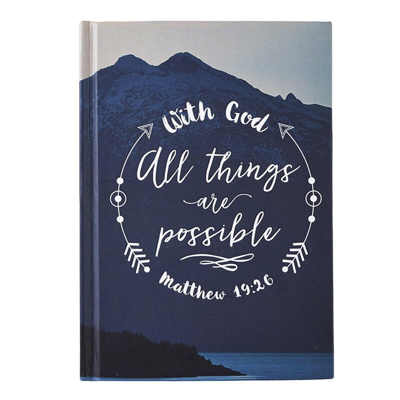 Journal Avec Dieu tout est possible couverture rigide carnet de notes 15cm - 2