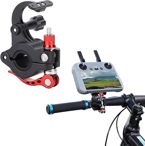 Mini 4 Pro Bike Mount para DJI RC 2, Soporte de manillar de bicicleta Controlador de aleación de aluminio Soporte de bicicleta Adaptador de
