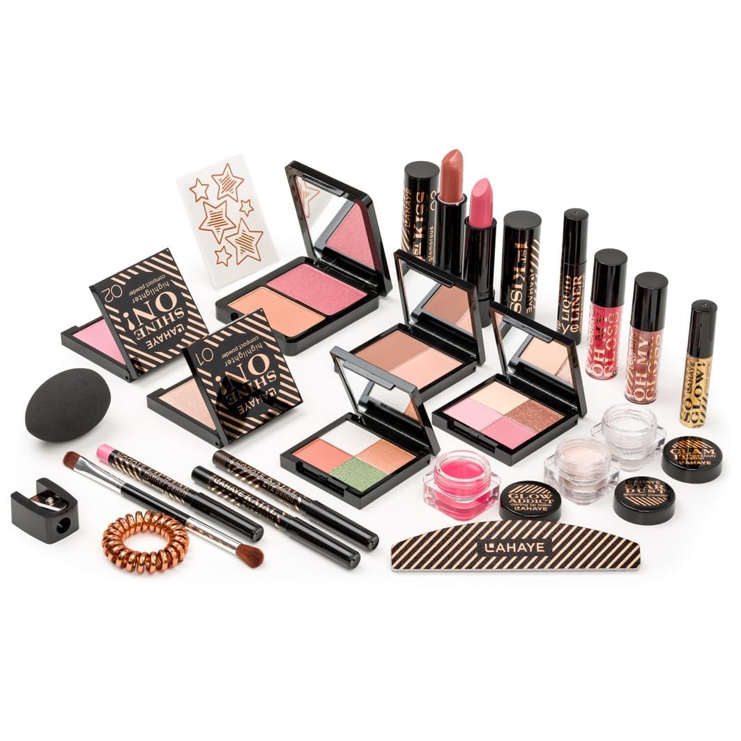 Beauty Adventskalender 2025 | Weihnachtskalender für Frauen, Teenager | "All you Need" - 24 hochwertige und einzeln verpackte Makeup und Kosmetik, Überraschungen für Weihnachten, Geschenkset, LAHAYE