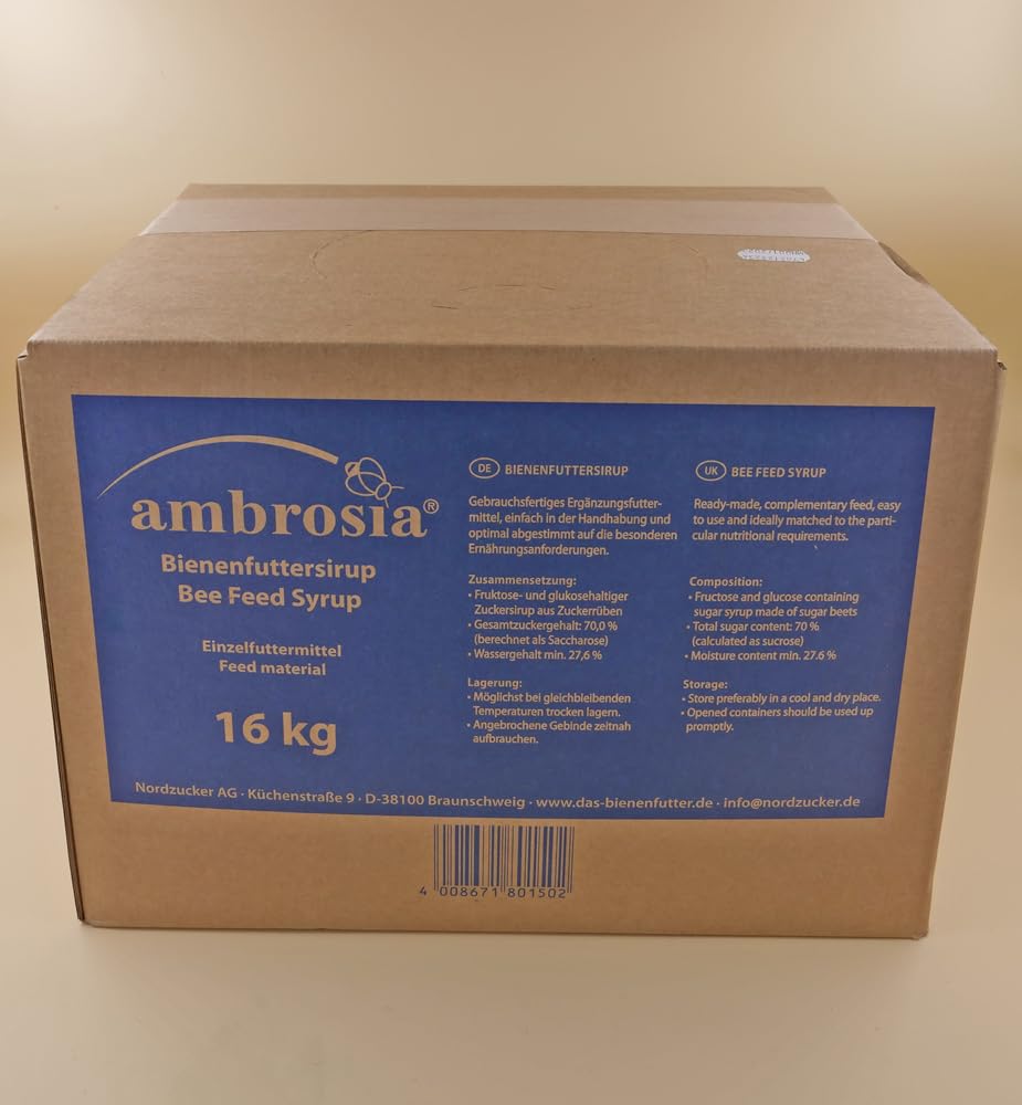 Sirop de nourriture pour abeilles dans 16 kg Cubitainer de Nordzucker AG
