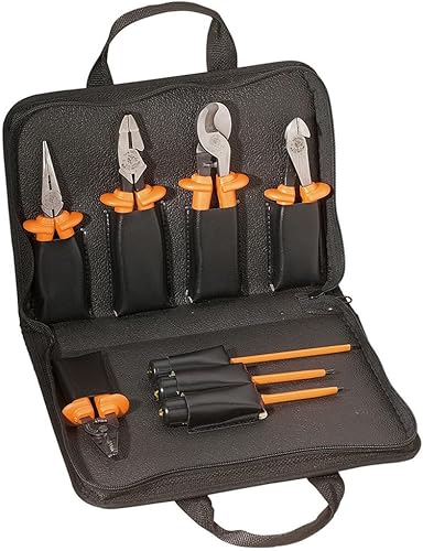 Klein Tools 33529 Kit de herramientas aisladas premium, 1000 voltios, incluye 3 alicates, 3 destornilladores, cortadores de cables y disponible en Yaxa Colombia