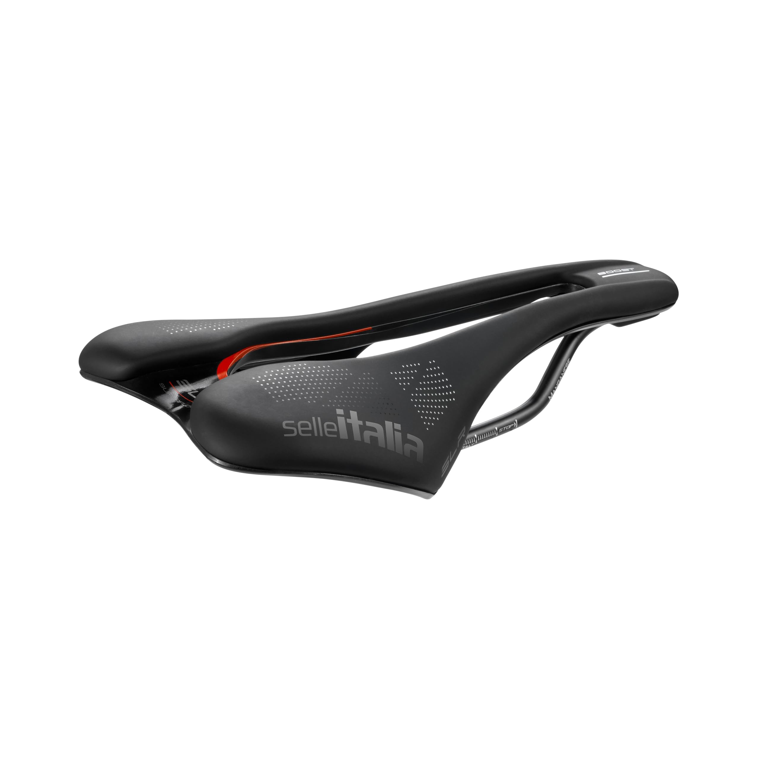 Selle Italia Schwarz/Rot Slr Boost Kc Tm Superflow – Fahrradsattel Mit Klassischem Slr-Design, Gelkomfort & Superflow Loch, Chrom-Mangan Rahmen – Größe S3,