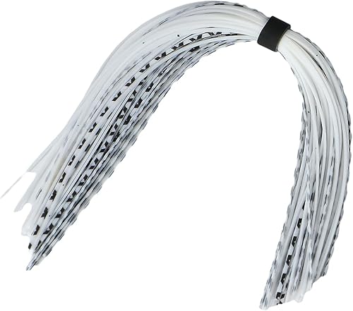 Miniatura 5 de Faldas de señuelo de silicona, 7 paquetes de faldas Spinnerbait de 44 hebras, falda de plantilla de calamar de repuesto, para pesca, cebo,