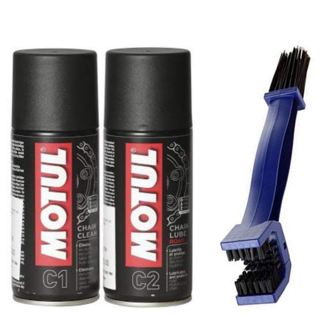 Technolube Motul Trenzfest Chain Clean C1, 150ml and C2 Chain Lube