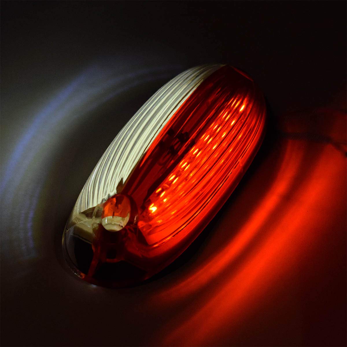 LOT 4 feux de position latéraux arrière rouge 12-24V LED camion remorque cami LOT 4 feux de position latéraux arrière rouge 12-24V LED camion remorque cami