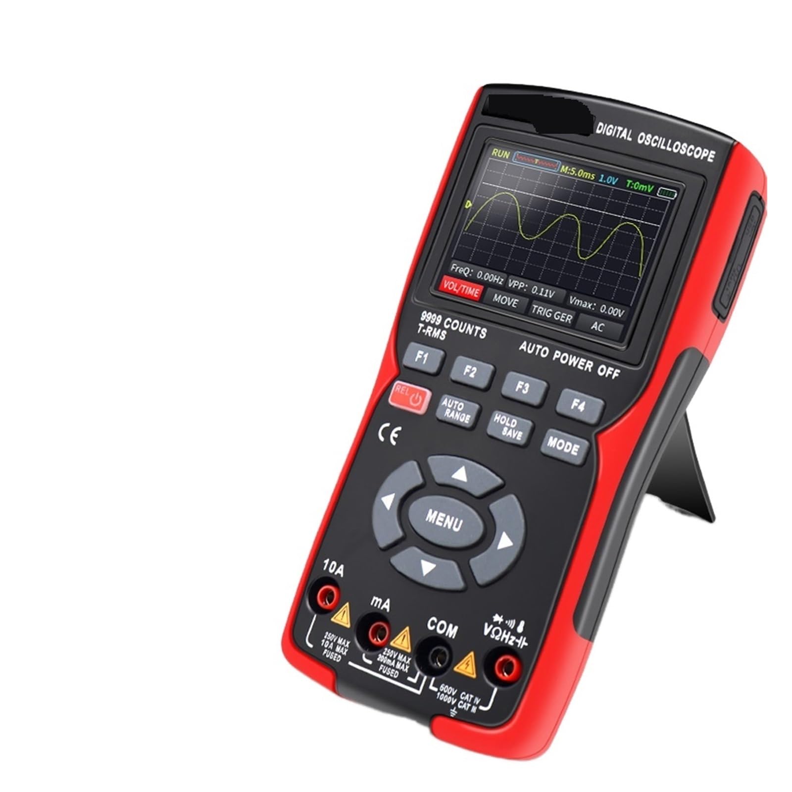 Multimetr cyfrowy oscyloskopu 2 ​​w 1 48MSa / s Częstotliwość próbkowania 10 Mhz Przepustowość 9999 liczy 2,8 cala Multimetro