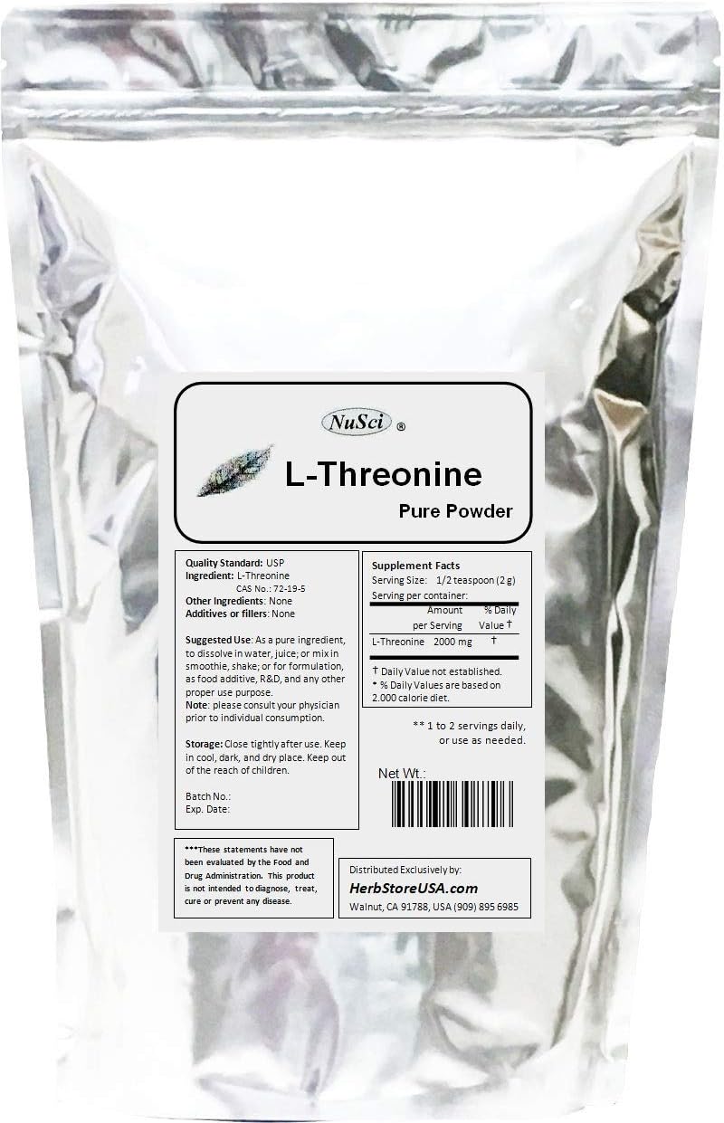 L-Threonine Powder Pure (227 Grams (8.0 oz))