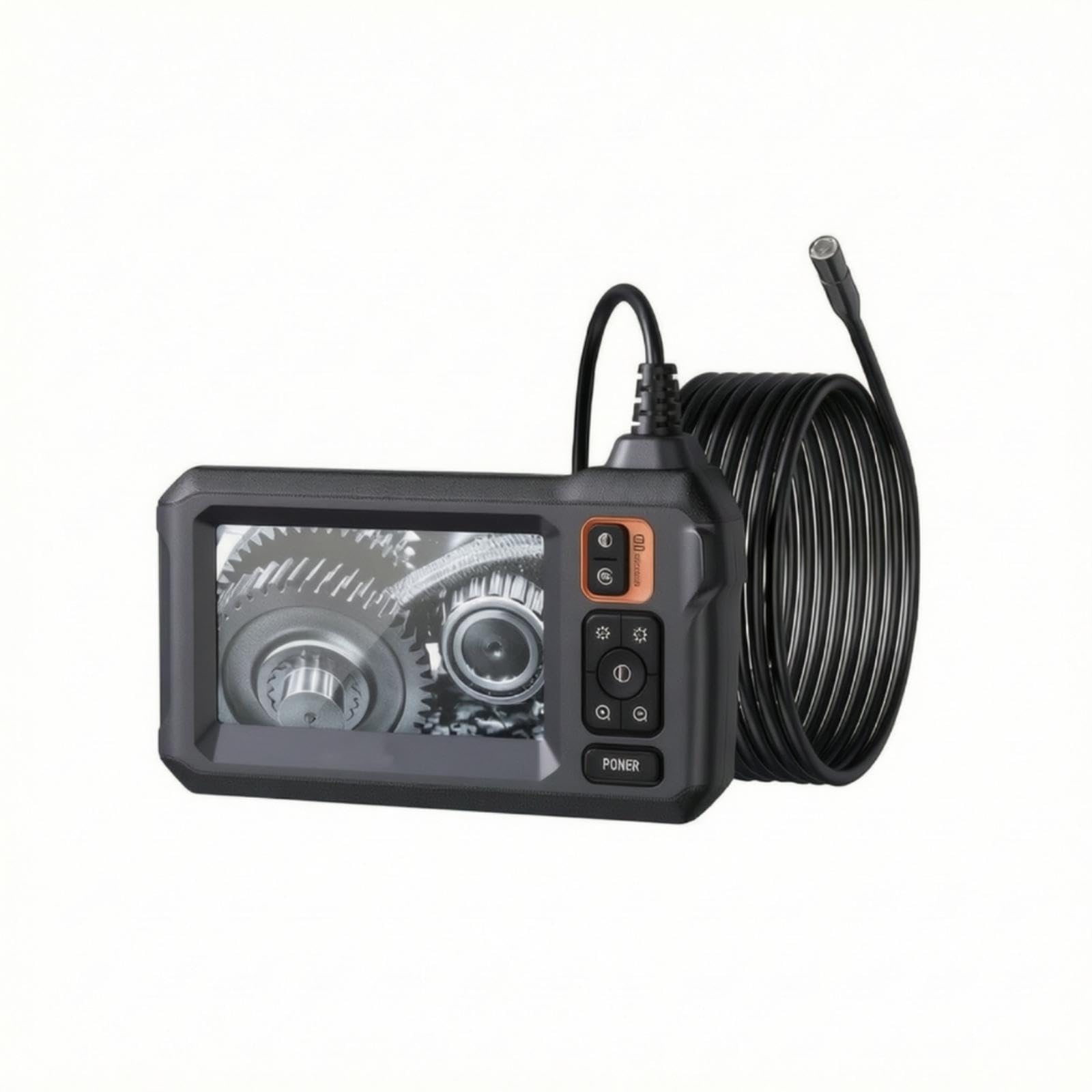 Camera with Hard Cable 8mm Industrial with Screen Clear Imaging Internal Viewing System with Display for Mechanics, Plumbers, Automotive Repair C30-8mm-10m Hard-image-32
