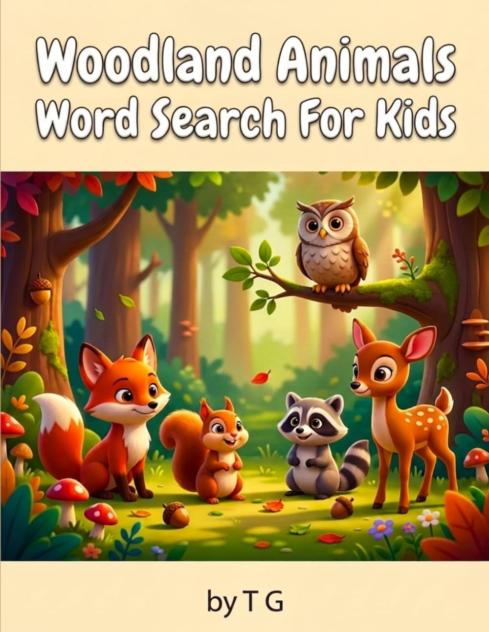 Woodland Animal Word Search For Kids