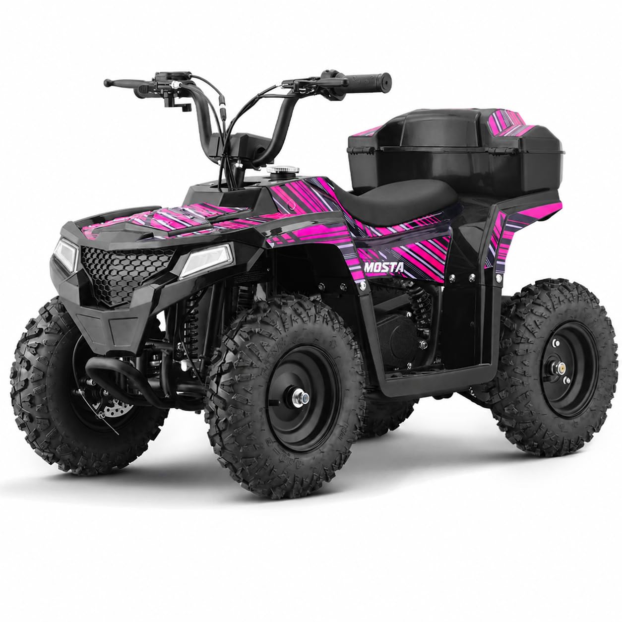 MOSTA 40cc Gas Four Wheelers, Gas Powered ATV for Kids, Pink