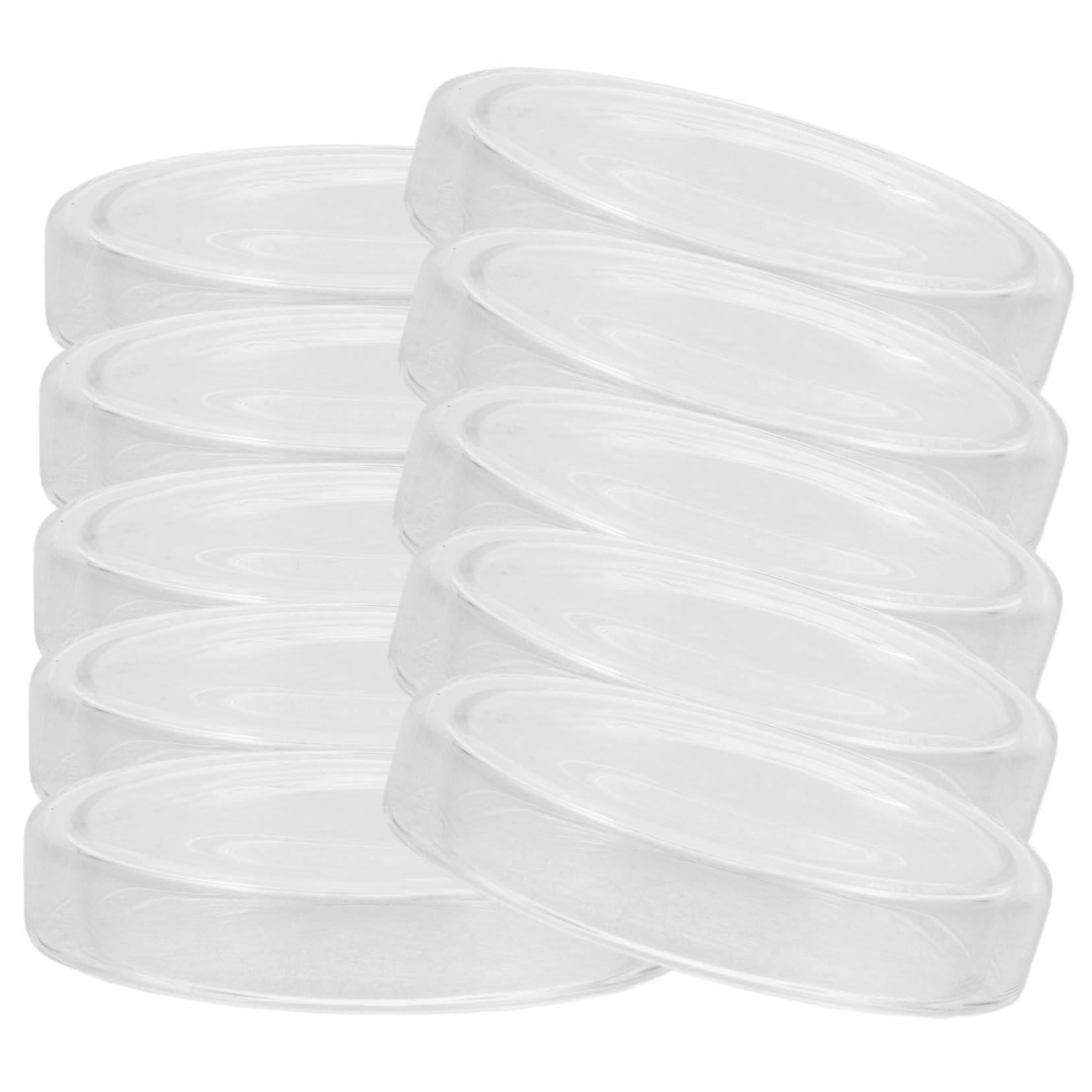 SOLUSTRE 10 Pack Petri Dishes Lids 9cm Lab for Culturing Cell Culture and Educational Projects