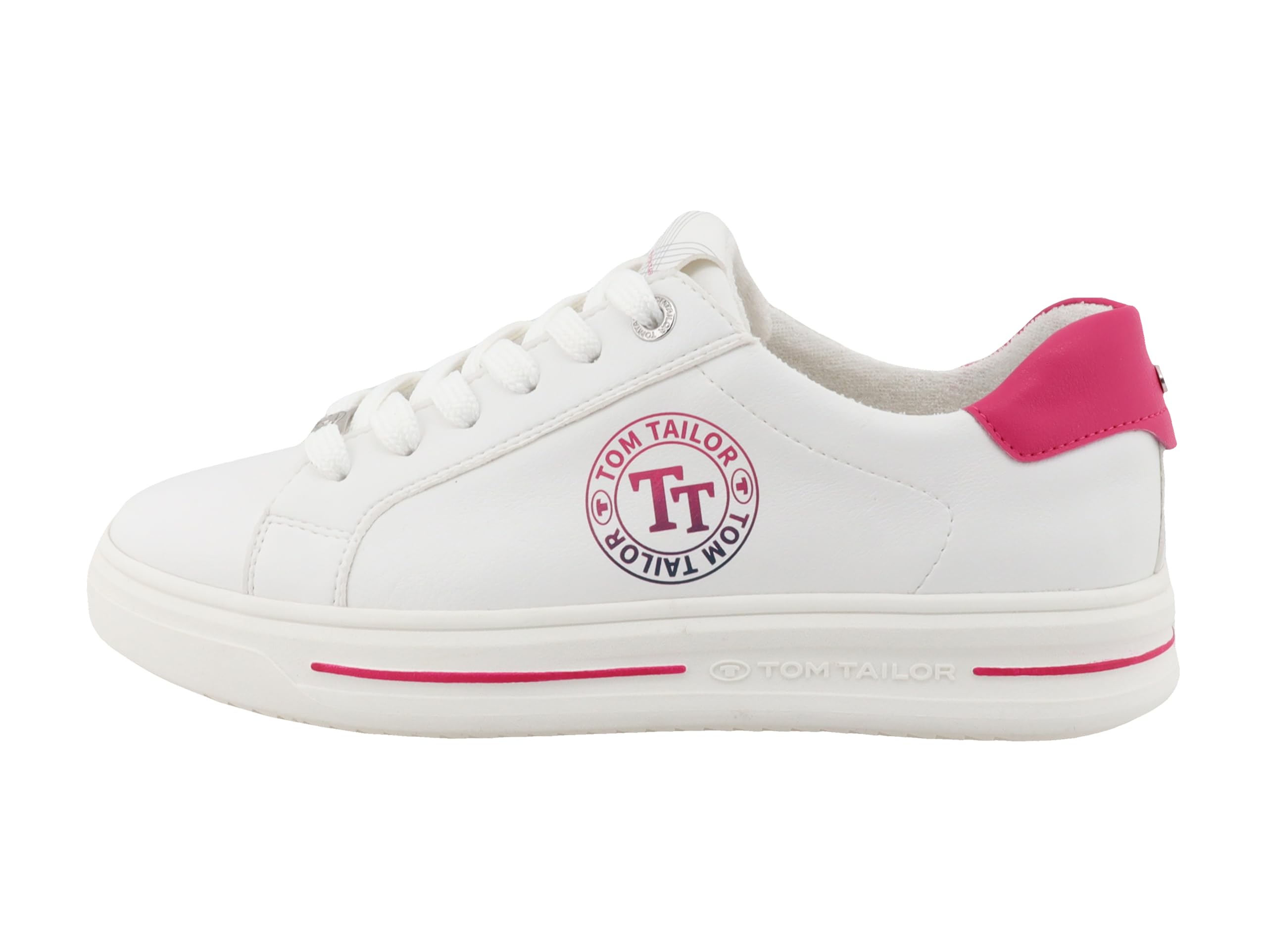 TOM TAILOR Women 9590320001 Sneaker, White Pink, 6 UK