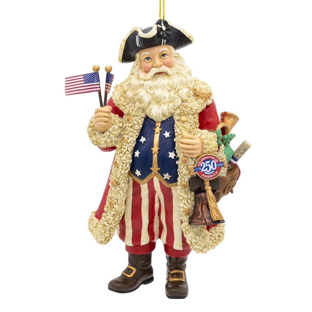 Kurt Adler 250th Anniversary 1776 American Santa