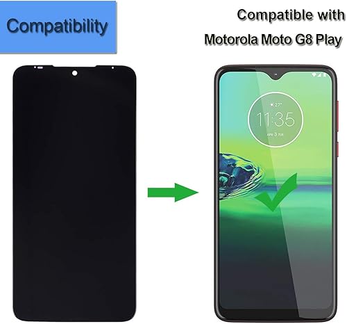 Miniatura 4 de Conjunto de pantalla táctil LCD compatible con Motorola Moto G8 Play XT2015, XT2015-2 6.2 pulgadas LCD táctil Asamblea con herramientas