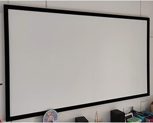 Miniatura 6 de Pantalla de proyector de marco de aluminio fijo de 135 pulgadas, proyección de TV HD de cine en casa 169, protección ocular de alta definición y