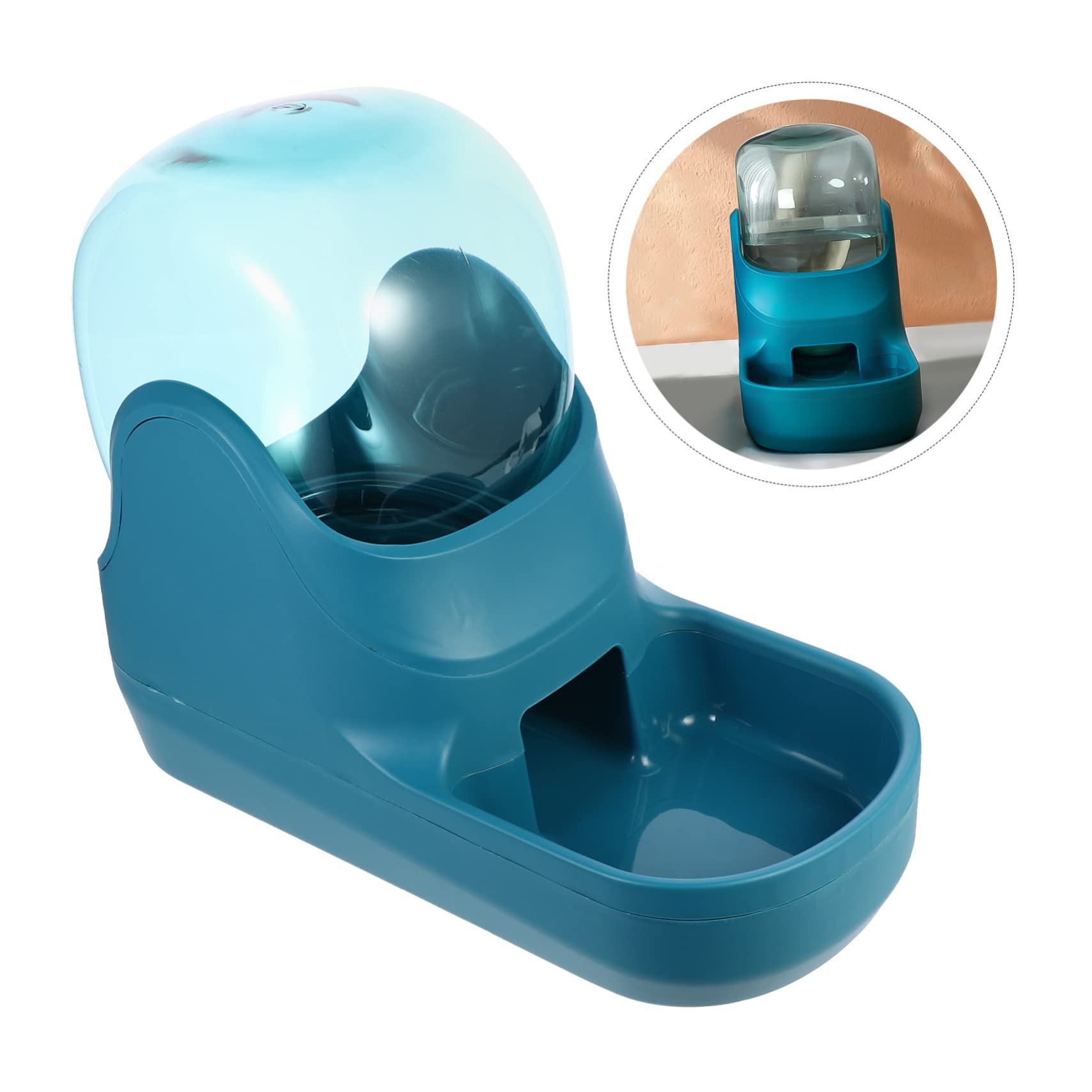 Bebedero Automático para Mascotas Dispensador de Agua 3.8l Verde | Plástico, Limpieza Sencilla, Diseño Simple, para Pet y Pigeon, Uso Doméstico