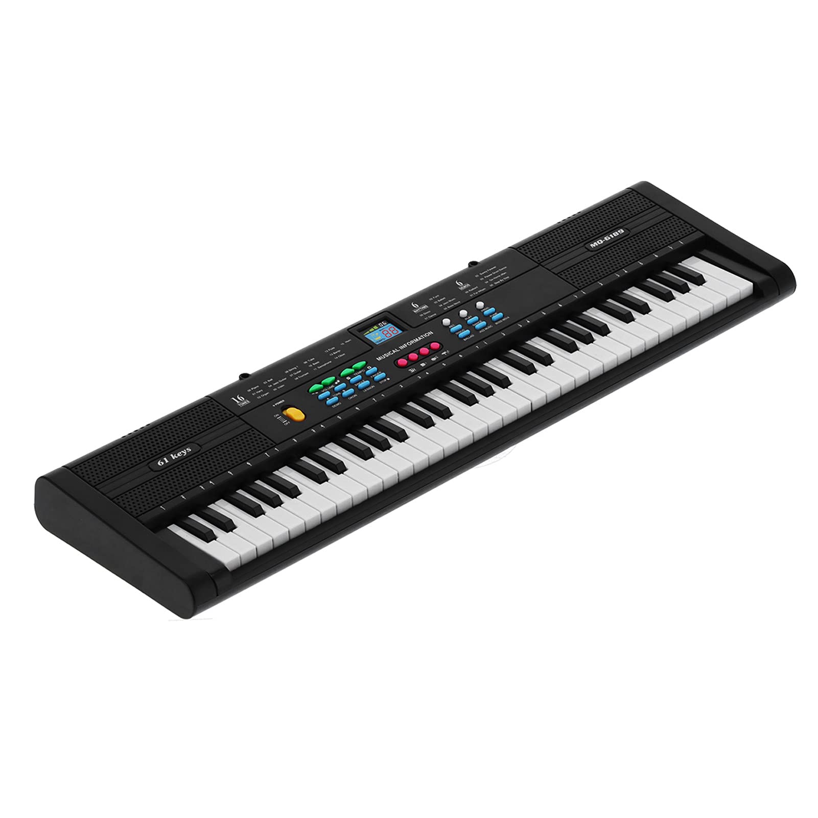 Klawiatura Elektryczna z USB, Mikrofon Kablowy USB 6 Piosenki Demo Klawiatura Fortepianowa dla Wielofunkcyjnego Fortepianu dla Studia